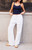 John Galt Women's White & Purple Floral Anastasia Tie Sweatpants - 0844601600186