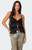 Edikted Women's Lacey Split Front Ruffle - 0712609690247