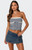 Edikted Women's Striped Eyelet Trim Tube Top - 0712609690256