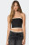 Edikted Women's Karlie Lace Trim Denim Tube Top - 0712609690260