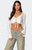 Edikted Women's Tie Front Crochet Crop Top - 0731609690592