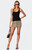 Edikted Women's Leopard Printed Denim Mini Skirt - 0840609690248