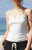 John Galt Women's White & Grey Floral Nicolette Tank Top - 0704601601408