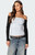 Edikted Women's Contrast Off Shoulder Top - 0731609690604