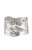 Ettika Women's Melted Abstract Rhodium Plated Cuff Bracelet - 0656603130297