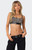 Edikted Women's Belted Denim Crop Top - 0731609690606