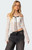 Edikted Women's Asymmetric Sheer Lace Off Shoulder Top - 0731609690623