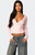 Edikted Women's Paden Ribbed Knit Wrap Top - 0731609690646