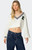 Edikted Women's Collegiate Cropped Cable Knit Sweater - 0740609690113