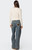 Edikted Women's Leopard Heart Washed Jeans - 0860609690097