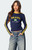 Edikted Women's Brasil Embroidered Long Sleeve T-Shirt - 0702609690101