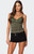 Edikted Women's Kathryn Gathered Lacey Tank Top - 0712609690315