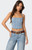 Edikted Women's Tennessee Denim Corset - 0731609690705
