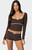 Edikted Women's Juliana Polka Dot Ribbed Top - 0731609690706