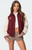 Edikted Women's Varsity Oversized Bomber Jacket - 0760609690042