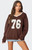 Edikted Women's 76 Oversized V Neck Sweater - 0740609690131
