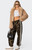 Edikted Women's Camo Contrast Striped Sweatpants - 0850609690117