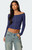 Edikted Women's Off Shoulder Button Up Top - 0731609690758