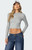 Edikted Women's Mikayla Ribbed Knit Top - 0731609690763