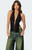 Edikted Women's Studded Open Back Halter Top - 0731609690768