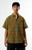 Vans Men's Tan Lawson Plaid Linen Button Down Shirt - 0181037910020