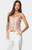 Edikted Women's Sequin Ruffled Split Front Top - 0731609690778