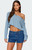Edikted Women's Cropped Off Shoulder Top - 0731609690780