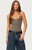 Edikted Women's Teaghan Triangle Fitted Bodysuit - 0731609690786