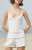 John Galt Women's White & Pink Floral Amara Lace Tank Top - 0704601601488
