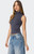 Edikted Women's Coral Turtle Neck Top - 0712609690338