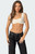 Edikted Women's Summit Ruched Crop Top - 0731609690817