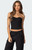 Edikted Women's Aliza Strapless Pinstripe Corset - 0731609690818