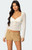 Edikted Women's Laila Textured Lacey Top - 0731609690828
