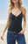 John Galt Women's Black Lorene Tank Top - 0704601601516