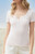 John Galt Women's Pink Zelly Ribbed Short Sleeve Top - 0704601601532