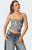 Edikted Women's Camo Contrast Tank Top - 0712609690359