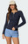 Edikted Women's Helaine Waffle Henley T-Shirt - 0702609690144