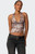 Edikted Women's Leopard Mesh Asymmetric Halter Top - 0712609690374