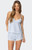 Edikted Women's Danna Pinstripe Babydoll Tank Top - 0712609690412