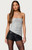 Edikted Women's Sequin Asymmetric Slit Strapless Top - 0712609690632