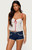 Edikted Women's Contrast Polka Dot Cupped Chiffon Top - 0731609691144