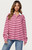 Edikted Women's Maureen Striped Polo Sweatshirt - 0751609690132