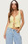 Edikted Women's Fiore Eyelet Tie Front Top - 0731609690928