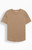 PS Basics Men's Brown Basic Scalloped T-Shirt - 0120468680037