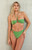 Ris-k Women's Caicos High Waisted Super Cheeky Bikini Bottom - 0825603600770