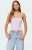Edikted Women's Leela Scrunch Striped Tank Top - 0712609690441