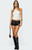 Edikted Women's Grommet Faux Leather Micro Shorts - 0821609690240