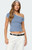Edikted Women's Lorna Contrast Off Shoulder Top - 0731609690970