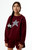 Pacsun Kids Kids Maroon Plaid Star Embroidered Crew Neck Sweatshirt - 0788484260159