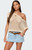 Edikted Women's Trix Off Shoulder Open Knit Top - 0731609690988
